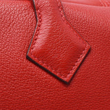 HERMES エルメス ヴィクトリア 35 ルージュ シルバー金具 R刻印(2014年頃) ユニセックス トリヨンクレマンス ハンドバッグ Aランク 中古 銀蔵