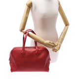 HERMES エルメス ヴィクトリア 35 ルージュ シルバー金具 R刻印(2014年頃) ユニセックス トリヨンクレマンス ハンドバッグ Aランク 中古 銀蔵