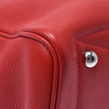 HERMES エルメス ヴィクトリア 35 ルージュ シルバー金具 R刻印(2014年頃) ユニセックス トリヨンクレマンス ハンドバッグ Aランク 中古 銀蔵