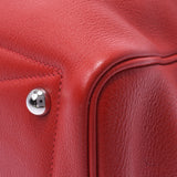 HERMES エルメス ヴィクトリア 35 ルージュ シルバー金具 R刻印(2014年頃) ユニセックス トリヨンクレマンス ハンドバッグ Aランク 中古 銀蔵