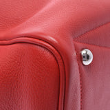 HERMES エルメス ヴィクトリア 35 ルージュ シルバー金具 R刻印(2014年頃) ユニセックス トリヨンクレマンス ハンドバッグ Aランク 中古 銀蔵