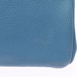 HERMES エルメス バーキン 35 ブルージーン シルバー金具 □I刻印(2005年頃) ユニセックス トゴ ハンドバッグ Bランク 中古 銀蔵