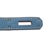 HERMES エルメス バーキン 35 ブルージーン シルバー金具 □I刻印(2005年頃) ユニセックス トゴ ハンドバッグ Bランク 中古 銀蔵