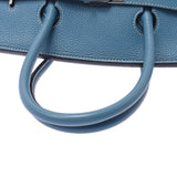 HERMES エルメス バーキン 35 ブルージーン シルバー金具 □I刻印(2005年頃) ユニセックス トゴ ハンドバッグ Bランク 中古 銀蔵
