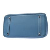 HERMES エルメス バーキン 35 ブルージーン シルバー金具 □I刻印(2005年頃) ユニセックス トゴ ハンドバッグ Bランク 中古 銀蔵