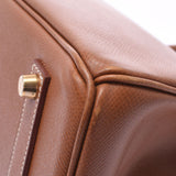 HERMES エルメス バーキン 35 ゴールド ゴールド金具 □A刻印(1997年頃) ユニセックス クシュベル ハンドバッグ ABランク 中古 銀蔵