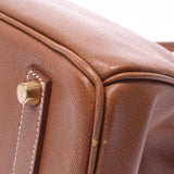 HERMES エルメス バーキン 35 ゴールド ゴールド金具 □A刻印(1997年頃) ユニセックス クシュベル ハンドバッグ ABランク 中古 銀蔵