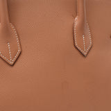 HERMES エルメス バーキン 35 ナチュラル ゴールド金具 □C刻印(1999年頃) ユニセックス クシュベル ハンドバッグ Bランク 中古 銀蔵