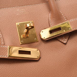 HERMES エルメス バーキン 35 ナチュラル ゴールド金具 □C刻印(1999年頃) ユニセックス クシュベル ハンドバッグ Bランク 中古 銀蔵