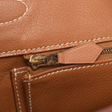 HERMES エルメス バーキン 35 ナチュラル ゴールド金具 □C刻印(1999年頃) ユニセックス クシュベル ハンドバッグ Bランク 中古 銀蔵