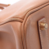 HERMES エルメス バーキン 35 ナチュラル ゴールド金具 □C刻印(1999年頃) ユニセックス クシュベル ハンドバッグ Bランク 中古 銀蔵