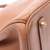 HERMES エルメス バーキン 35 ナチュラル ゴールド金具 □C刻印(1999年頃) ユニセックス クシュベル ハンドバッグ Bランク 中古 銀蔵