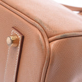 HERMES エルメス バーキン 35 ナチュラル ゴールド金具 □C刻印(1999年頃) ユニセックス クシュベル ハンドバッグ Bランク 中古 銀蔵