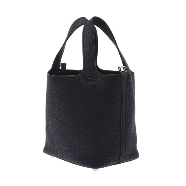 Hermes Hermes Picon Lock PM Black Silver Football Y Champion (around 2020) Ladies Triyo Clemance Handbag New Sinkjo