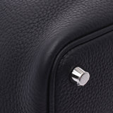 Hermes Hermes Picon Lock PM黑银足球Y冠军（大约2020年）女士Triyo克莱默手提包新水池