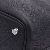 Hermes Hermes Picon Lock PM黑银足球Y冠军（大约2020年）女士Triyo克莱默手提包新水池