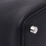 Hermes Hermes Picon Lock PM黑银足球Y冠军（大约2020年）女士Triyo克莱默手提包新水池