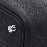 Hermes Hermes Picon Lock PM黑银足球Y冠军（大约2020年）女士Triyo克莱默手提包新水池