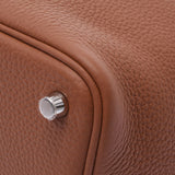 Hermes Hermes Picon Lock PM金银支架Z刻（2021年左右）女式三重钢铁手提包新水池