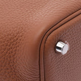 Hermes Hermes Picon Lock PM金银支架Z刻（2021年左右）女式三重钢铁手提包新水池