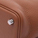 Hermes Hermes Picon Lock PM金银支架Z刻（2021年左右）女式三重钢铁手提包新水池