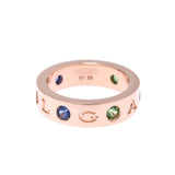 Bklgari Roman garrison ring 509.5 ladies k18pg / Multi Stone Ring Ring