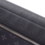 Louis Vuitton Louis Vuitton Tiga Lama Flap Messenger Black M30413 Men's Tiger Leather / Monogram Canvas Shoulder Bag New Sale Silver