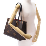 Louis Vuitton Monogram reverse on the go mm2way brown m45321 Unisex Monogram canvas tote bag NEW