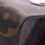 Louis Vuitton Monogram reverse on the go mm2way brown m45321 Unisex Monogram canvas tote bag NEW