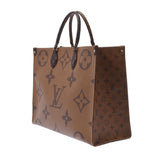 LOUIS VUITTON ルイヴィトン モノグラム リバース オンザゴーGM 旧型 2WAY ブラウン M44576 ユニセックス モノグラムキャンバス トートバッグ Aランク 中古 銀蔵