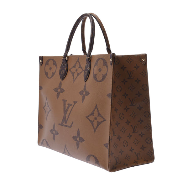 Louis Vuitton Monogram rebirth on the go GM brown m44576 Unisex Monogram canvas tote bag