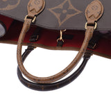 Louis Vuitton Monogram rebirth on the go GM brown m44576 Unisex Monogram canvas tote bag