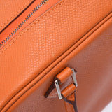 HERMES エルメス ミニ プリュム オレンジ シルバー金具 □H刻印(2004年頃) レディース ヴォーエプソン ハンドバッグ ABランク 中古 銀蔵