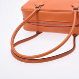 HERMES エルメス ミニ プリュム オレンジ シルバー金具 □H刻印(2004年頃) レディース ヴォーエプソン ハンドバッグ ABランク 中古 銀蔵