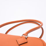 HERMES エルメス ミニ プリュム オレンジ シルバー金具 □H刻印(2004年頃) レディース ヴォーエプソン ハンドバッグ ABランク 中古 銀蔵