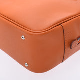 HERMES エルメス ミニ プリュム オレンジ シルバー金具 □H刻印(2004年頃) レディース ヴォーエプソン ハンドバッグ ABランク 中古 銀蔵