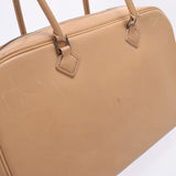 HERMES エルメス プリュム エラン 28 ベージュ シルバー金具 □E刻印(2001年頃) レディース ヴォーバレニア ハンドバッグ Bランク 中古 銀蔵