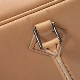 HERMES エルメス プリュム エラン 28 ベージュ シルバー金具 □E刻印(2001年頃) レディース ヴォーバレニア ハンドバッグ Bランク 中古 銀蔵