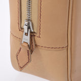 HERMES エルメス プリュム エラン 28 ベージュ シルバー金具 □E刻印(2001年頃) レディース ヴォーバレニア ハンドバッグ Bランク 中古 銀蔵