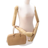 HERMES エルメス プリュム エラン 28 ベージュ シルバー金具 □E刻印(2001年頃) レディース ヴォーバレニア ハンドバッグ Bランク 中古 銀蔵