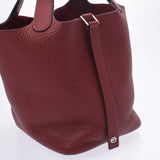 HERMES エルメス ピコタンロック PM  ルージュアッシュ シルバー金具 □Q刻印(2013年頃) レディース トリヨンクレマンス ハンドバッグ ABランク 中古 銀蔵
