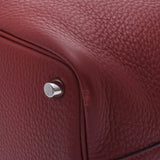 HERMES エルメス ピコタンロック PM  ルージュアッシュ シルバー金具 □Q刻印(2013年頃) レディース トリヨンクレマンス ハンドバッグ ABランク 中古 銀蔵