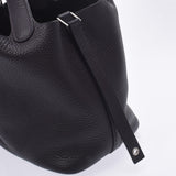 HERMES エルメス ピコタンロック PM  プリュノワール シルバー金具 T刻印(2015年頃) レディース トリヨンクレマンス ハンドバッグ Aランク 中古 銀蔵