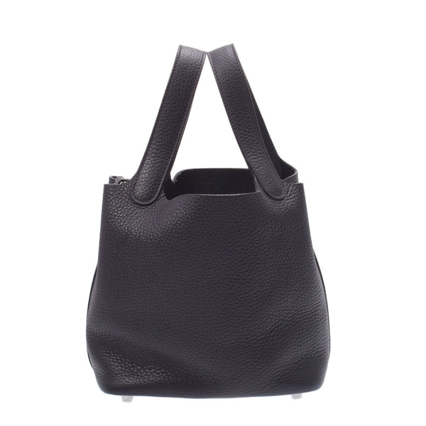 Hermes Hermes Picon Lock PM Plue North Picture Silver Bracket T Engraving (around 2015) Ladies Triyo Clemance Handbags A-rank used Silgrin