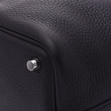 HERMES エルメス ピコタンロック PM  プリュノワール シルバー金具 T刻印(2015年頃) レディース トリヨンクレマンス ハンドバッグ Aランク 中古 銀蔵