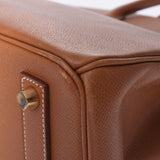 HERMES Hermes Autacroix 32金金金金币○Z印记(大约1996年)女士库斯贝尔手袋B级使用银器