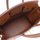 HERMES Hermes Autacroix 32金金金金币○Z印记(大约1996年)女士库斯贝尔手袋B级使用银器