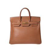 HERMES Hermes Autacroix 32金金金金币○Z印记(大约1996年)女士库斯贝尔手袋B级使用银器