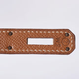 HERMES Hermes Autacroix 32金金金金币○Z印记(大约1996年)女士库斯贝尔手袋B级使用银器