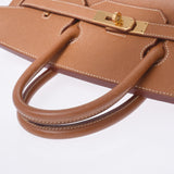 HERMES Hermes Autacroix 32金金金金币○Z印记(大约1996年)女士库斯贝尔手袋B级使用银器